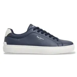 Pepe Jeans für Herren. PMS000062 Sneaker Camden Mode marineblau (44), Wohnung, Schnürsenkel, Lässig, Klassisch