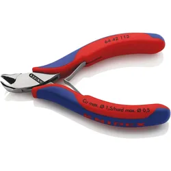 Knipex, Bolzenschneider + Seitenschneider, Elektronik-Vornschneider (115 mm)