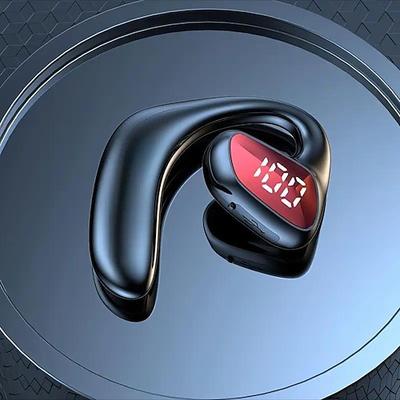 Einzelner Ohrhaken Ohrstöpsel Bluetooth Kopfhörer Einzelner Luftleitung Ohrhörer Kabelloses Headset mit Mikrofon Wasserdicht Freisprechen Handy Ohrstück Valentinstagsgeschenk