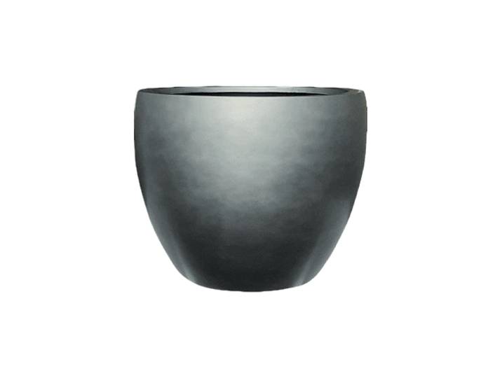 Grosser XL Blumentopf „Gradient Couple“ Grau Matt Baq Design
