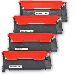 4 XL-Toner Gigao 117A XL kompatibel für HP Color Laser MFP 170 Series - 1500/1300 Seiten mit Chip