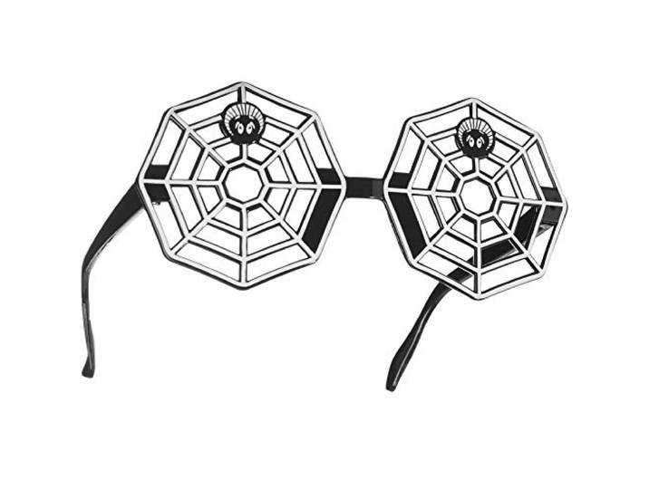 dressforfun 302780 - Fun Bril Spinnenweb, Rand in de Vorm van Spinnenweb
