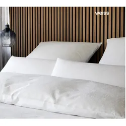 Elegante Bettwäsche Paisley - 155x220 cm + 40x80 cm	weiss
