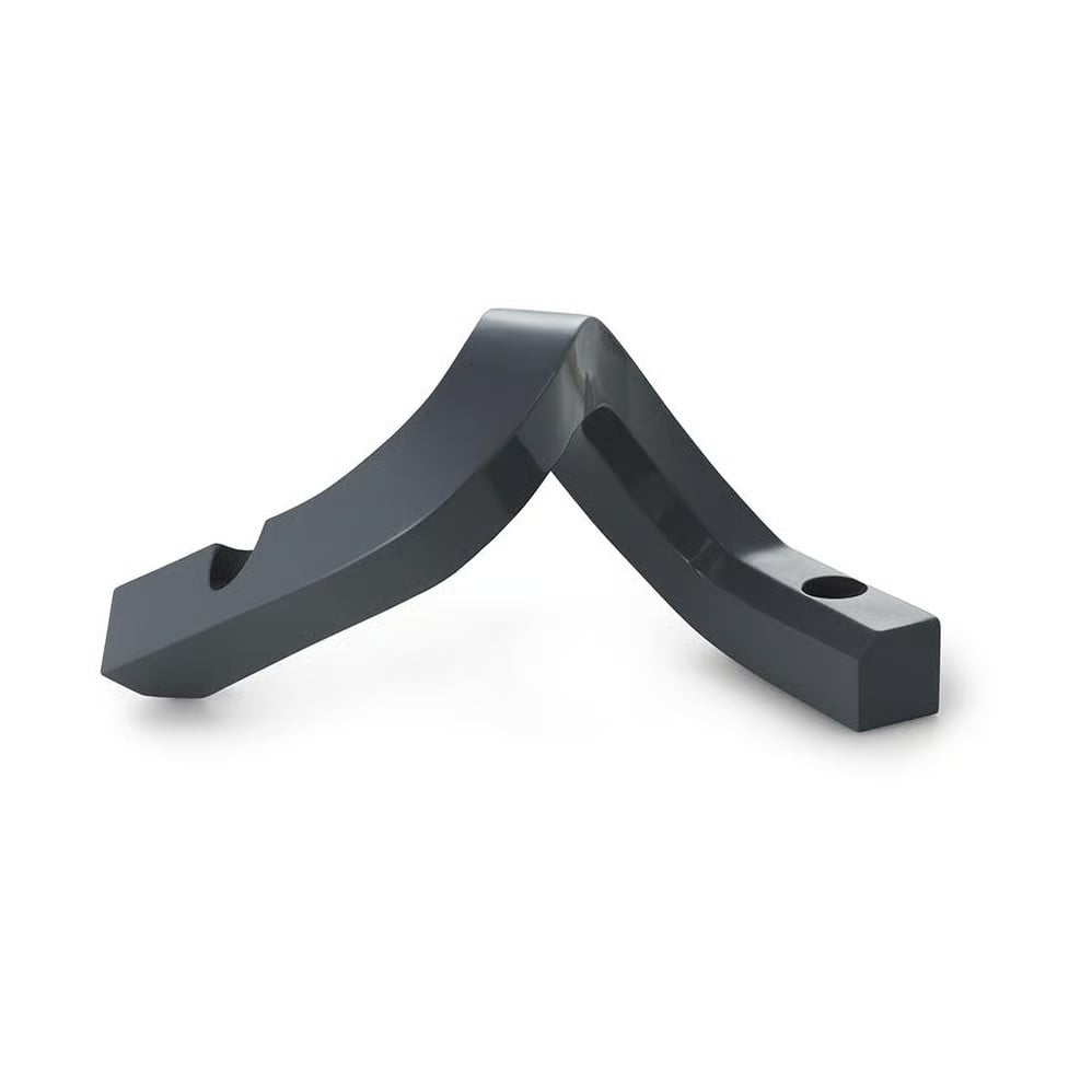 Normann Copenhagen Crooked kandelaar voor stompkaarsen - Grijs