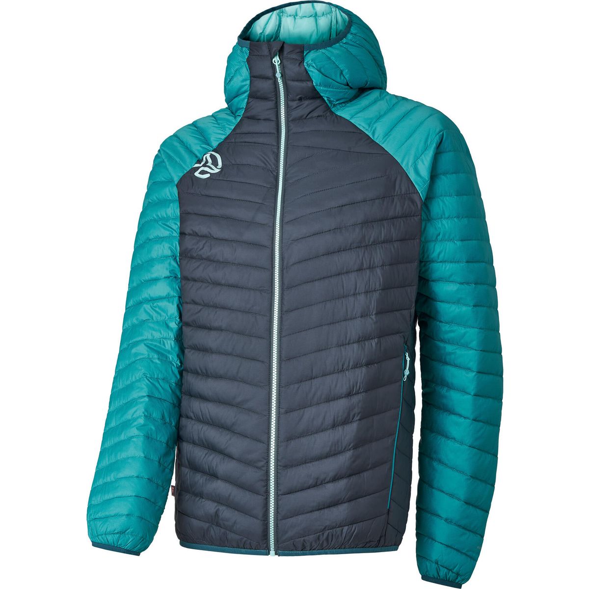 Ternua Bionik Hood Jacket M blue mint (1357) L 1644317-1357-L