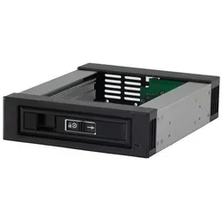 JJ Computer JOUJYE JJ-137M-SS SATA/SAS 13,3cm 5.25Zoll schwarz fuer 8,9cm 3.5Zoll HDD 7pin SATA Connector (3.5"), Festplattengehäuse, Schwarz