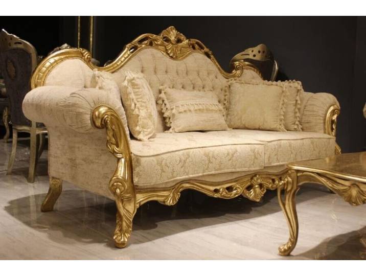Xlmoebel Polstergarnitur Elegante Sitzgruppe in klassischem Design mit langlebigen Oberflächen, (Sitzgruppe, 2-tlg., Sofagarnitur 3+3 Sitzer), Hergestellt in Europa