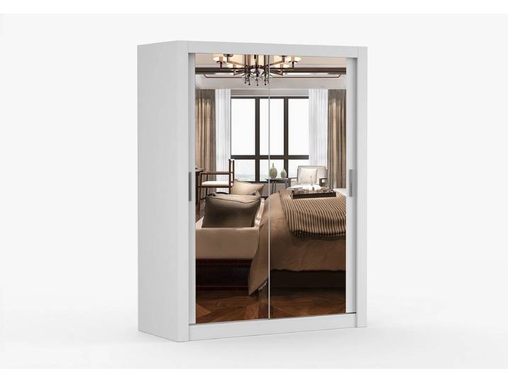 Schwebetürenschrank MILAN weiss 2 Türen
