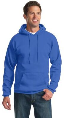 Port & Company PC90H Essential Fleece Pullover Hooded Sweatshirt in Royal Blue size 2XL
