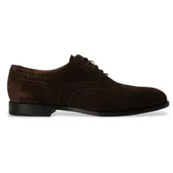 Polo Ralph Lauren für Herren. 811P15884001 Owen Wingtip-Schuhe aus braunem Wildleder (43), Wohnung, Schnürsenkel, Lässig