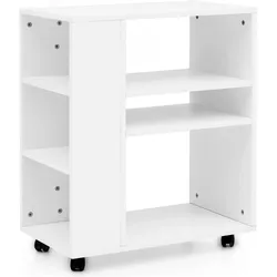 FineBuy, Aktenschrank, Aktenschrank Holz furniert Weiss (35 x 60 x 75 cm)