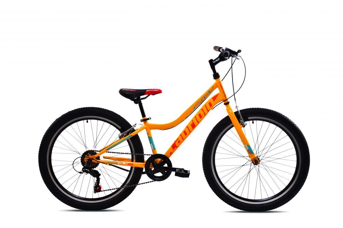 Mountainbike Capriolo DIAVOLO 400, 24"/12", gelb-rot