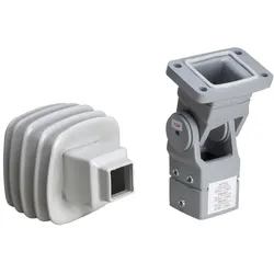 Schneider Electric NSYCMUMA50 Bewegliche Befestigung, quadr., 85mm, Gussstahl, RAL7040, f. S3CM-HMI-Gehäuse