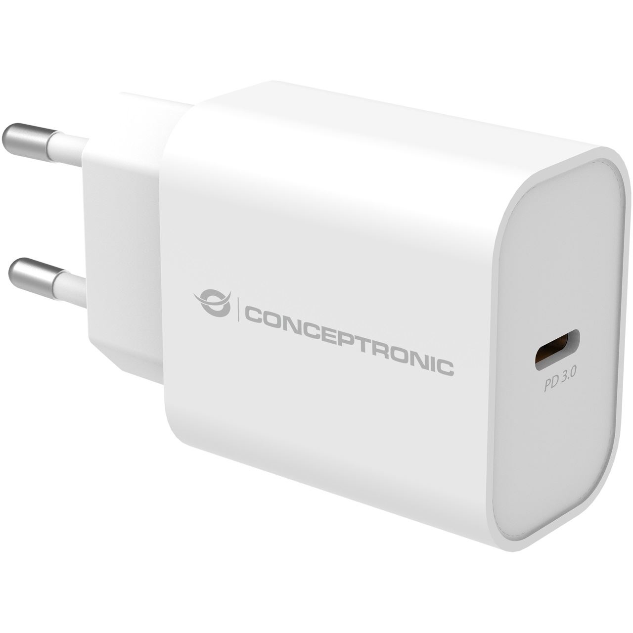 Conceptronic Ladegerät 1Port 25W,1xUSB-C PD 1.3A weiss