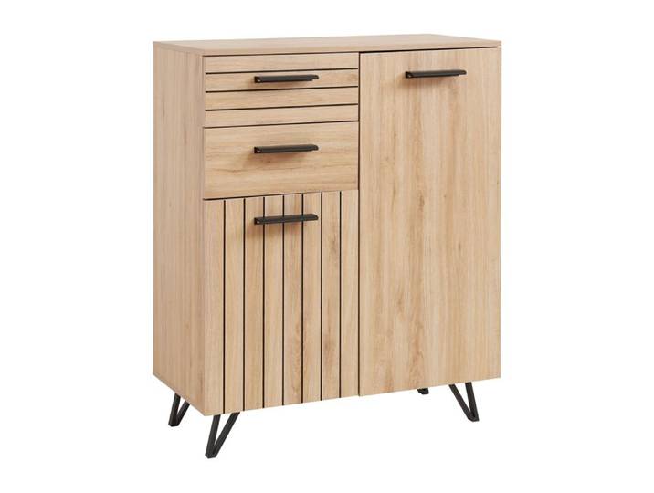 Buffet Noppen 100 x 80 x 38 cm effet chêne