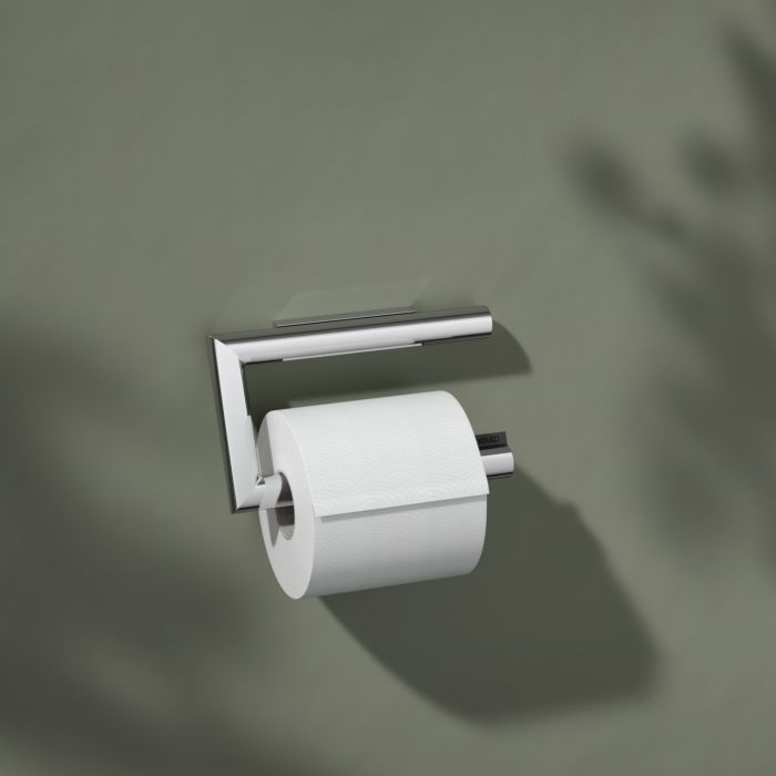 Keuco Reva Toilettenpapierhalter 12862010000 verchromt, offene Form, Rollenbreite 100/120mm