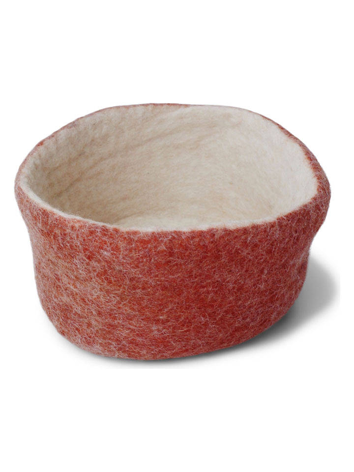 Gry & Sif Aufbewahrungskorb in Rot/ Weiß - Ø 21 cm - onesize