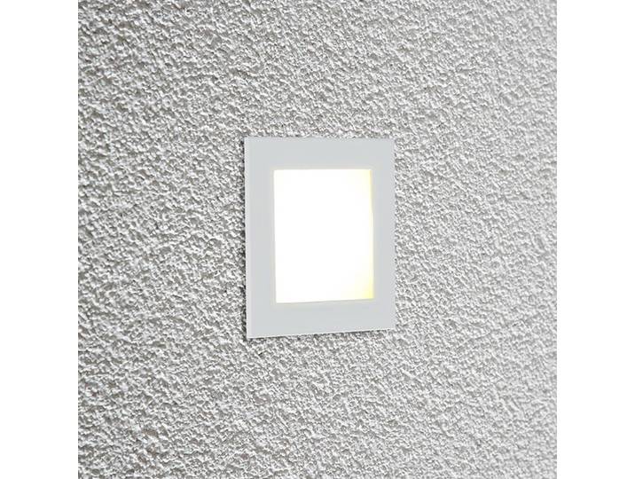 EVN P2180 LED-Wandeinbauleuchte, 3.000 K, weiß, weiß / opal, Aluminium, Modern, Wandeinbaustrahler