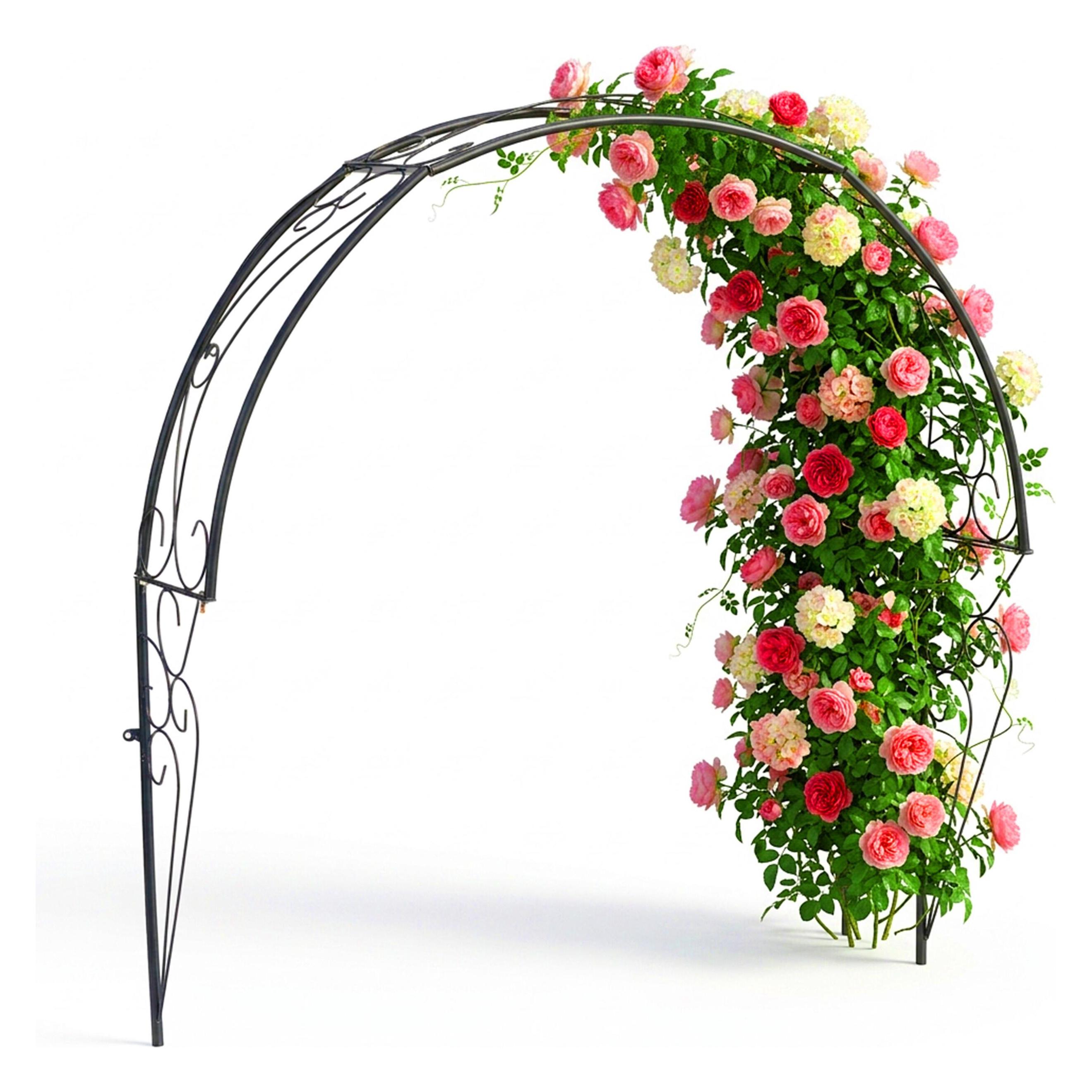 Relaxdays Rosenbogen (21 cm, 100 cm) (4052025530624)