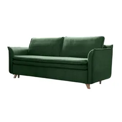 Miuform Einzelsofa mit Schlaffunktion Charming Charlie ¦ grün ¦ Maße (cm): B: 225 H: 85
