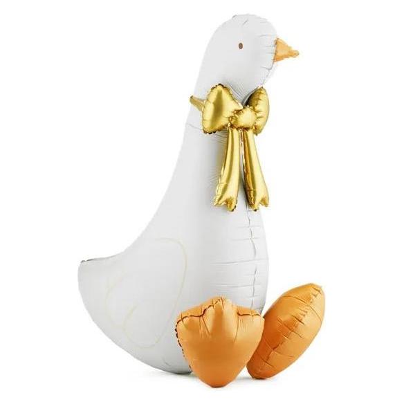 Partydeco XL Gans AirLoonz Ballon (zum selber aufblasen mit Luft) (1x) (67018846)