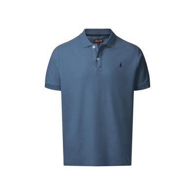 Kurzarmhemd MCS "MCS Polo MCHurst", Herren, Gr. S, Normalgrößen, blau (ensing blau), Obermaterial: 100% Baumwolle, Hemden