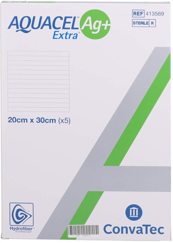 Aquacel Ag+ Extra 20x30 cm Kompressen
