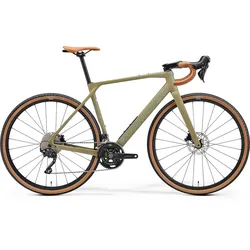 Merida Mission 4000 Race-Gravelbike, CF4-Carbonrahmen, Shimano GRX 2x10, Silk Low Key Green