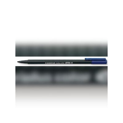 STAEDTLER Fasermaler triplus color, schwarz, ergonomische Dreikantform,