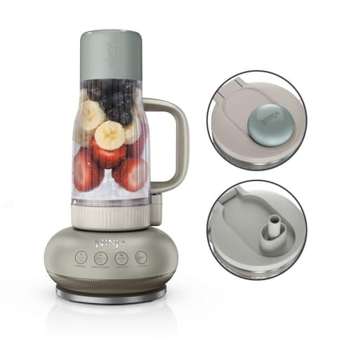 Ninja BlendBoss blender met draagbare beker DB351EUST, Steen, 1200 W, 760 ml