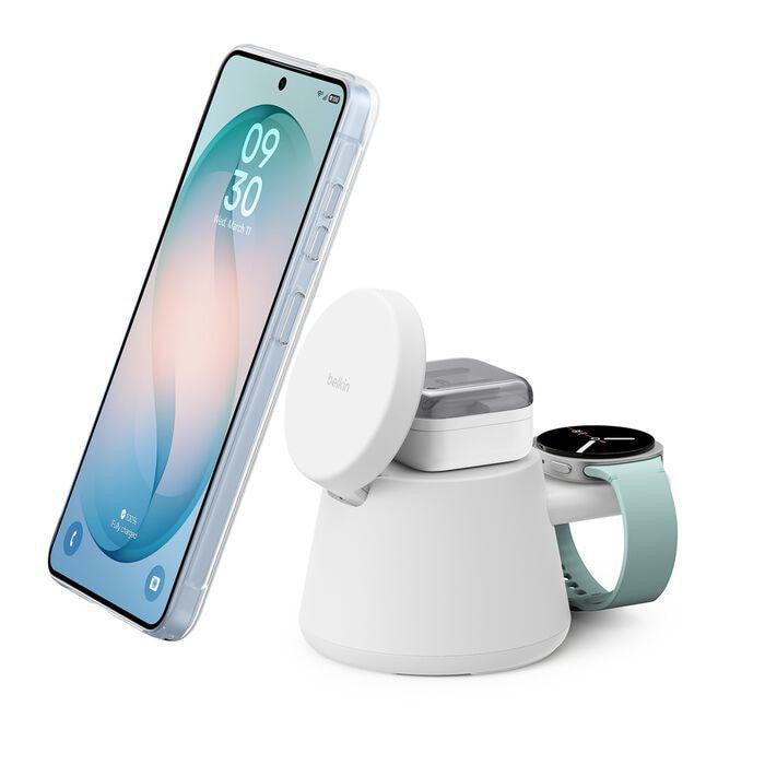 Belkin UltraCharge 25 Watt Qi2 Modulare Ladestation weiß WIZ052kqWH