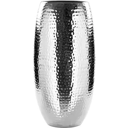 Vase AFRICA gehämmert (DH 21x40 cm) - silber - DH 21x40 cm