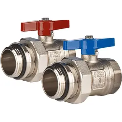 Kugelhahn-Anschluss-Set für Heizkreisverteiler