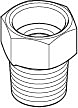 Dornbracht Nippel Reduzierung - komplett 9024030110090 G1/2-Ix1/2NPT-A