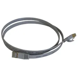 Vago-Tools CAT7 Patchkabel Netzwerkkabel grau 1m flach