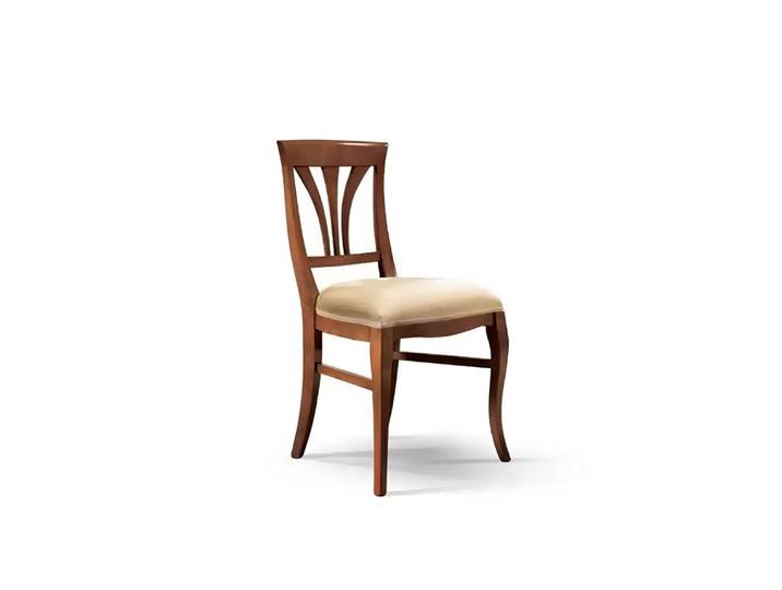 Xlmoebel Esszimmerstuhl Klassischer Holzstuhl in warmem Braun ohne Armlehne, Hergestellt in Europa