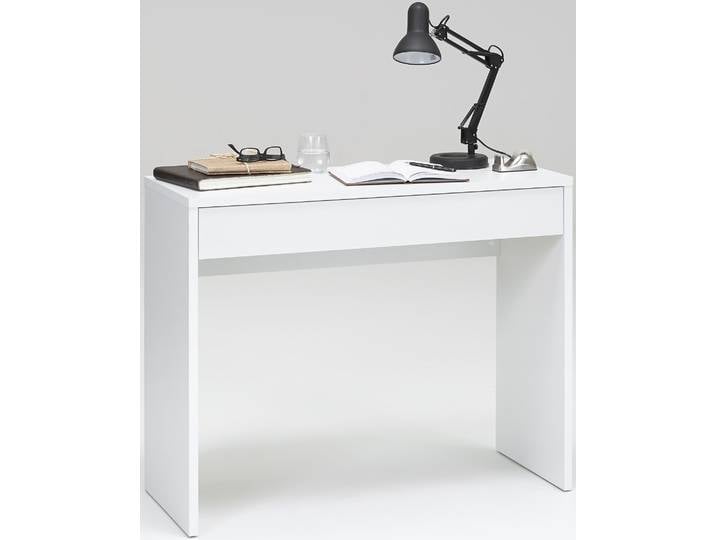 Laptoptisch FMD Checker , weiss (weiß), B:100cm H:80cm T:40cm, Tische, Laptoptisch, Laptoptisch/Konsolentisch mit Schublade, Breite 100 cm