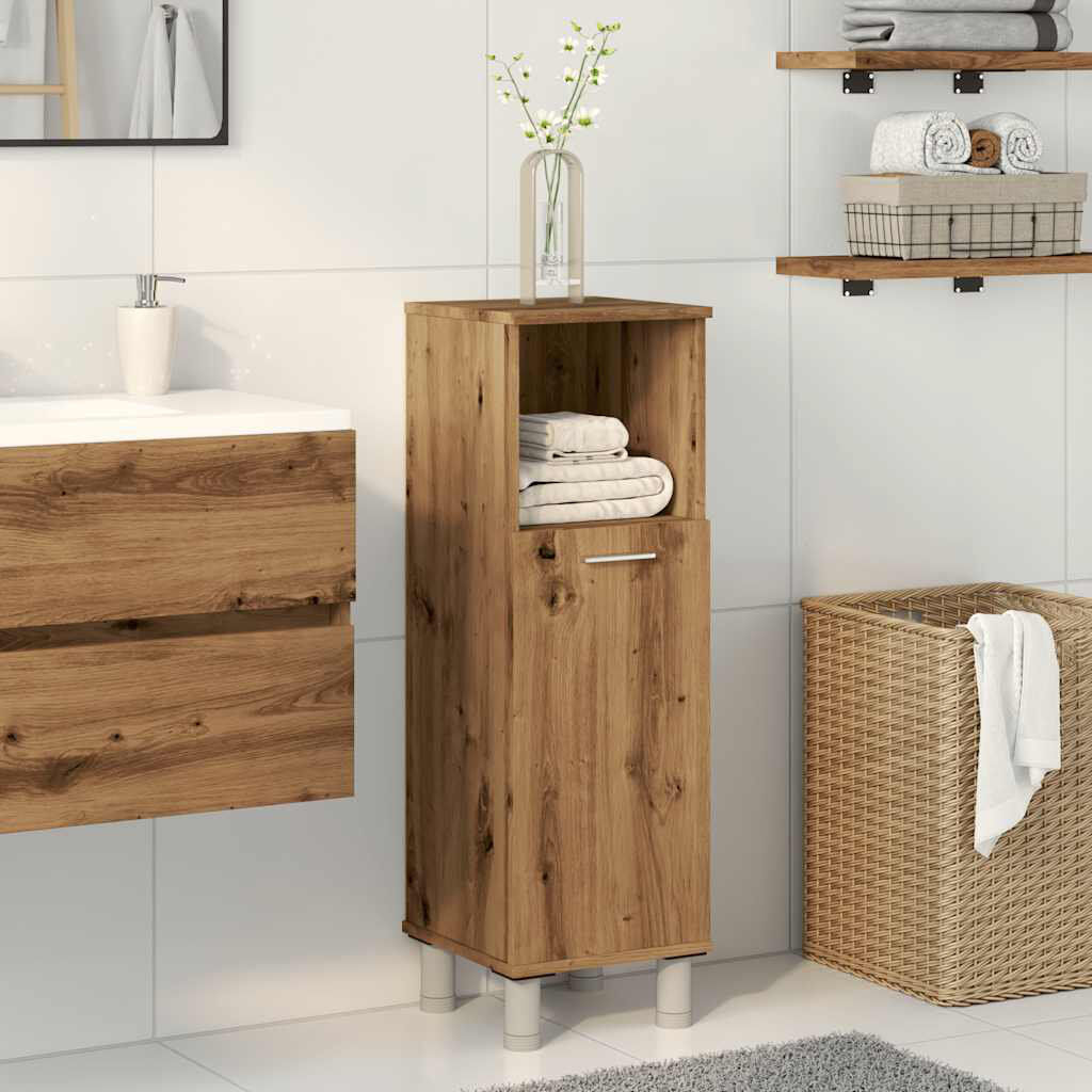 17 Stories Avren Bathroom Cabinet Artisan Oak 95cm H X 30cm W X 30cm D