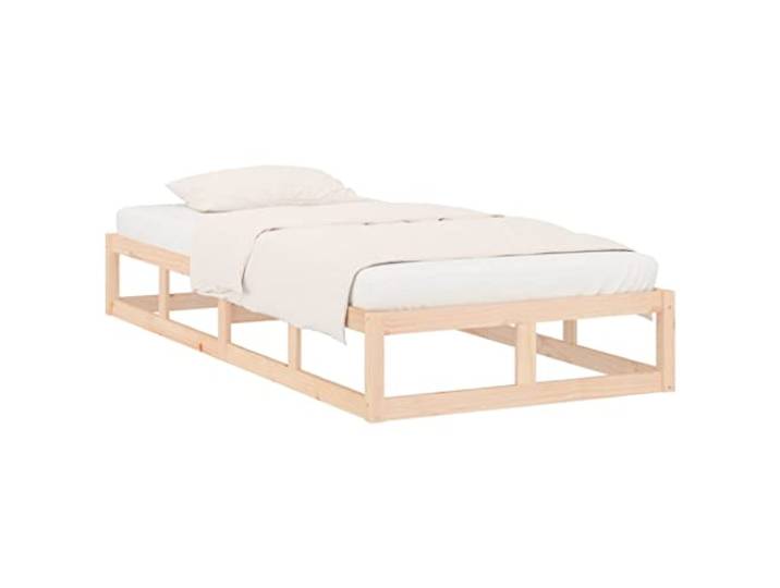KTHLBRH Bettgestell 90 x 200 cm aus Massivholz Lattenrost im Lieferumfang enthalten, robuster Rahmen, geeignet für kleine Räume, einfache Montage