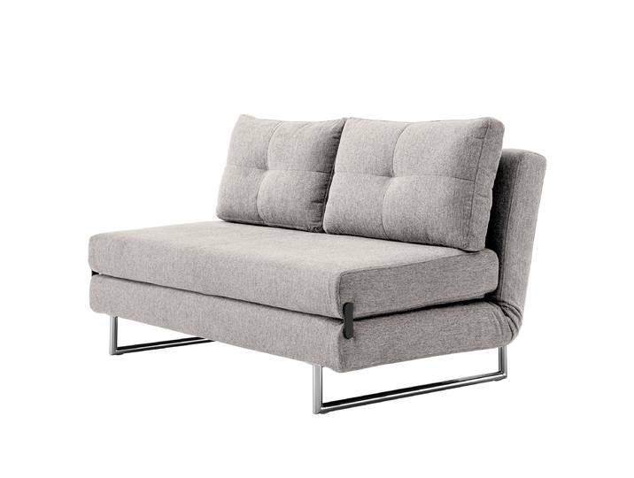 Schlafsofa NEWHEAVEN Grau/Hellgrau Webstoff Lynna 150 x 85 x 88cm mit Schlaffunktion Modern