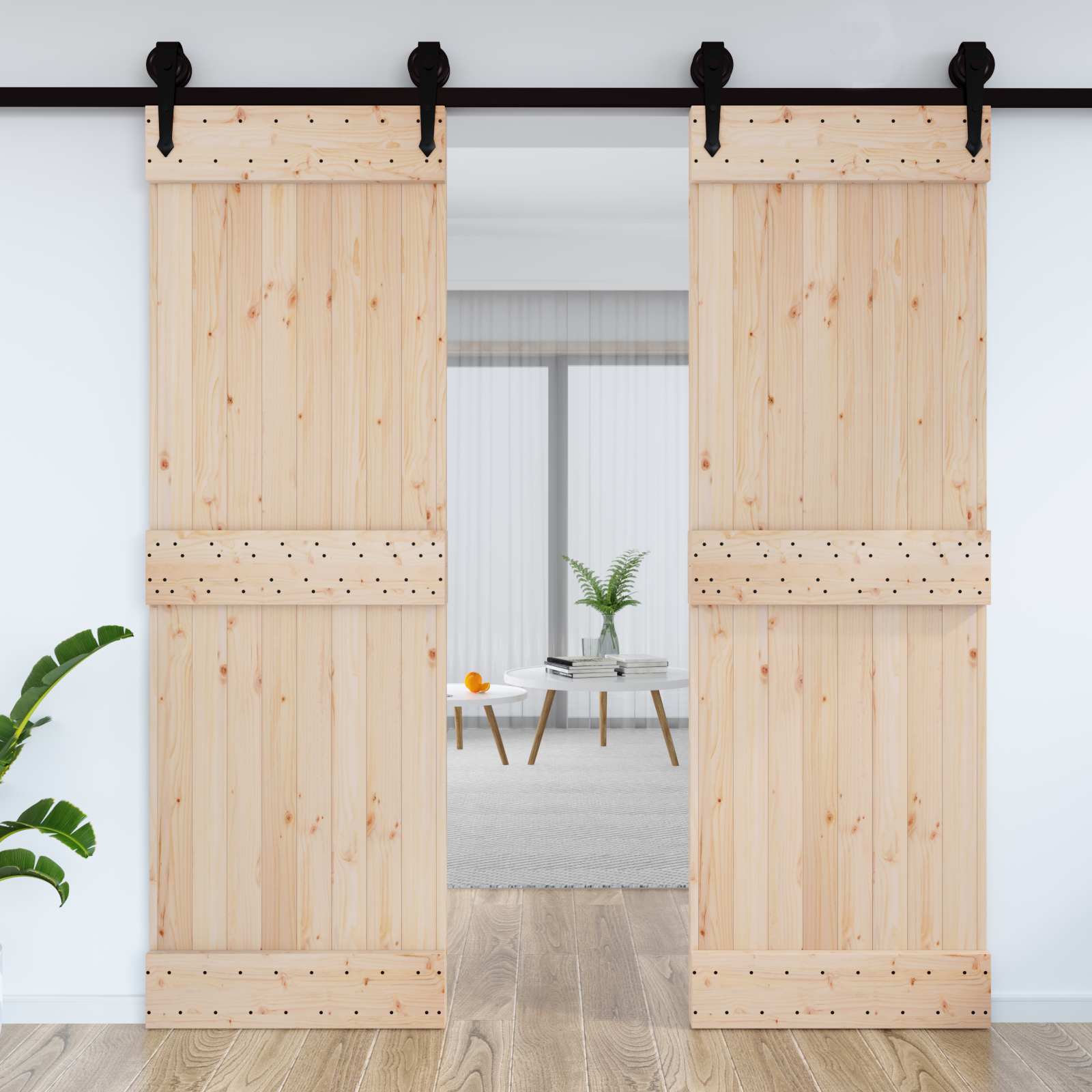 vidaXL Porte plane NARVIK 70x210 cm Bois de pin massif (non traité)