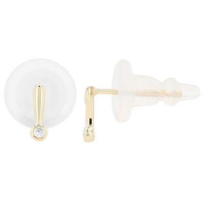 Paar Ohrstecker ADELIA´S "Ohrringe – Ohrstecker aus 925 Silber mit Zirkonia", Damen, Gr. Damen, Silber 925 (Sterlingsilber), gold, Ohrringe, Zum Verschenken an Menschen, die Ihnen am Herzen liegen