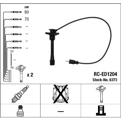 NGK Zündleitungssatz 6373 für DAIHATSU
