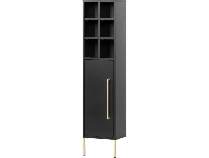Midischrank SCHILDMEYER Sarah , schwarz, B:30,4cm H:130,6cm T:21,8cm, FSC-zertifizierter Holzwerkstoff, Schränke, Midischrank, Solide Verarbeitung - Dieses Produkt ist in Deutschland gefertigt