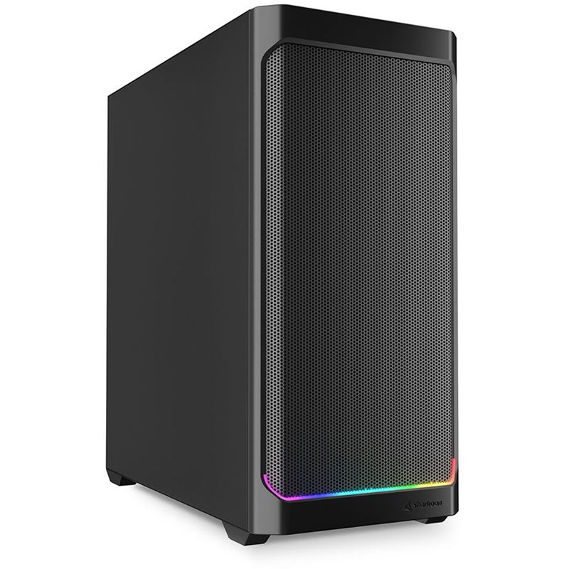 Sharkoon AK4 RGB Strip Midi Tower ohne Netzteil schwarz