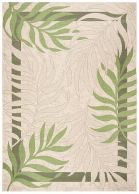 SAFAVIEH Courtyard Rhonda Botanical Indoor/ Outdoor Waterproof Patio Backyard Rug