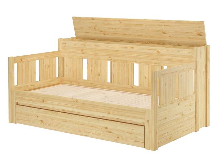 Ausziehbett Holzbett Einzelbett Doppelbett Kiefer Massiv