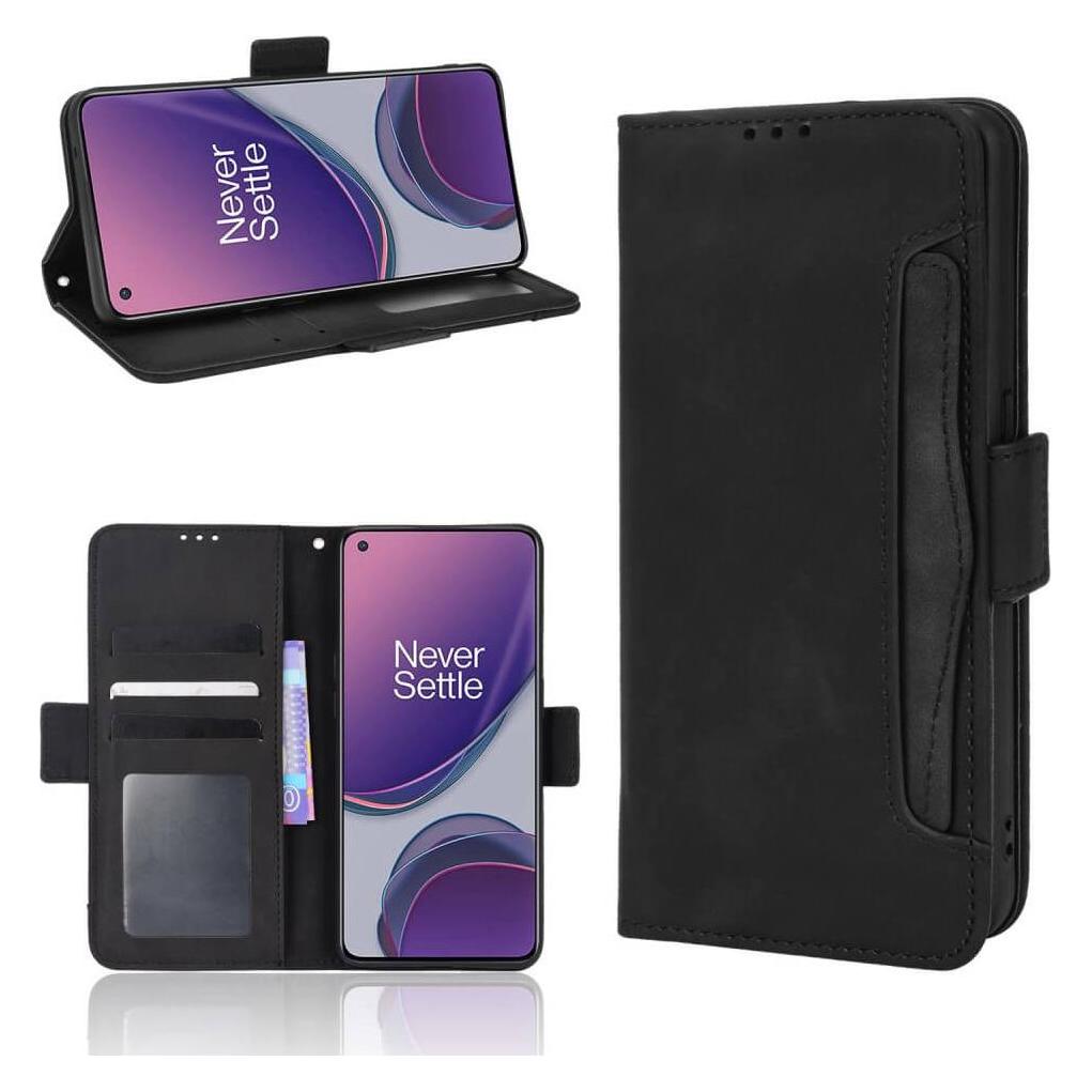 Cover-Discount OPPO Reno8 Lite - Etui mit vielen Kartenfächer schwarz (Oppo Reno8 Lite) (104003402A)