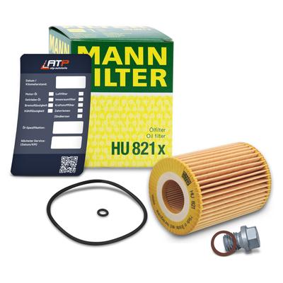 Mann-filter Ölfilter+Schraube+Ölwechselanhänger [Hersteller-Nr. 10491328] für Mercedes-Benz