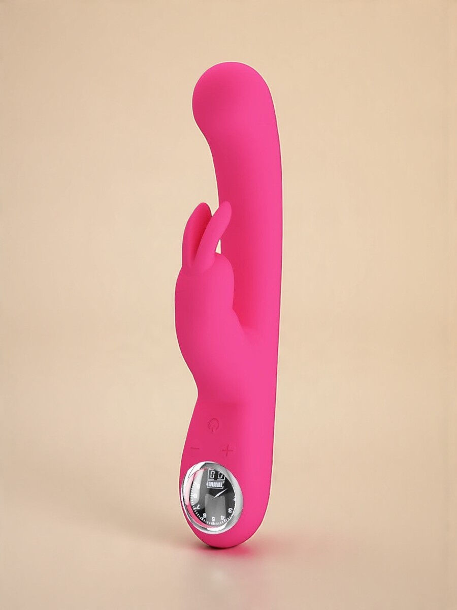 Pretty Love Lamar - Vibrateur Lapin avec affichage digital LED - Rose